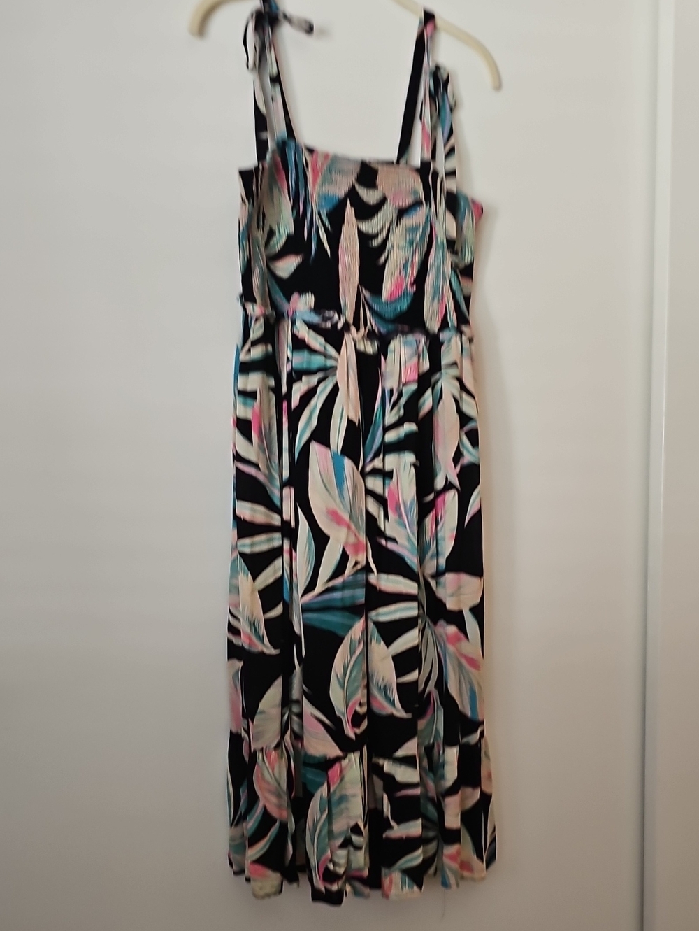 torrid Black Maxi Dress with Multicolor Tropical Print